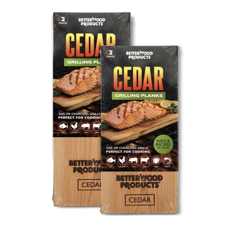 Two packs of Better Wood Products cedar grilling planks