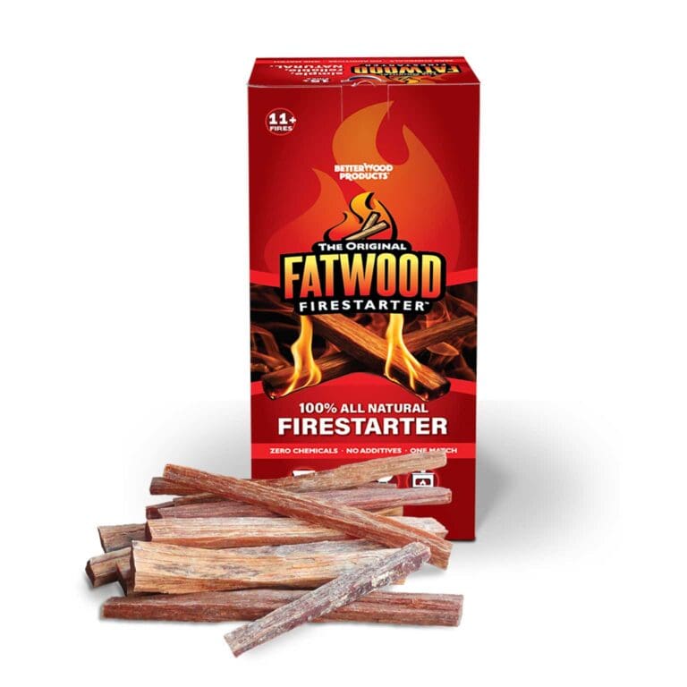Fatwood Firestarter box with fatwood sticks